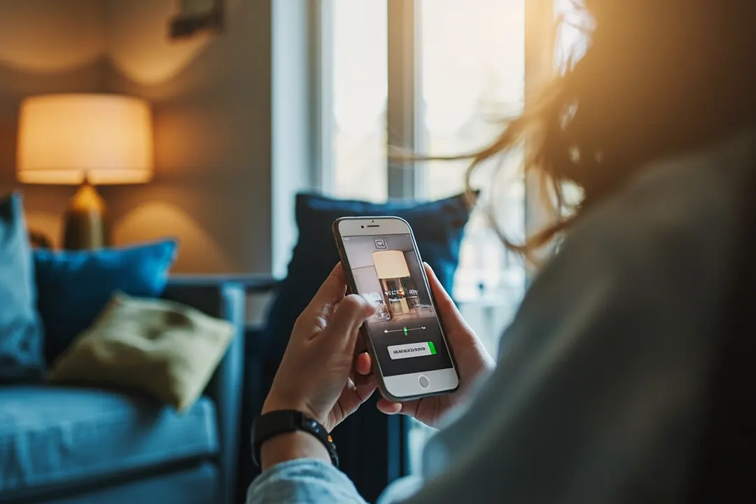 Symbolbild: Hände halten ein Smartphone mit geöffneter Kamera-App