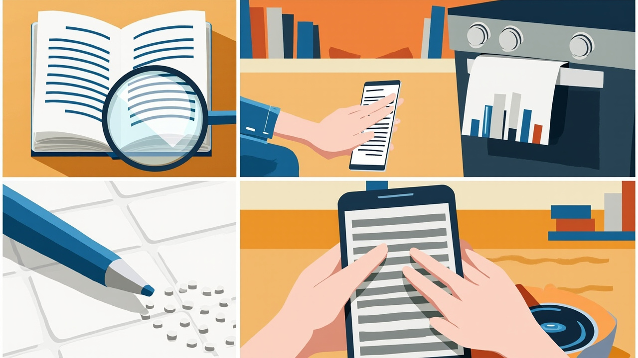 Illustration mit strukturierten Alltagstipps